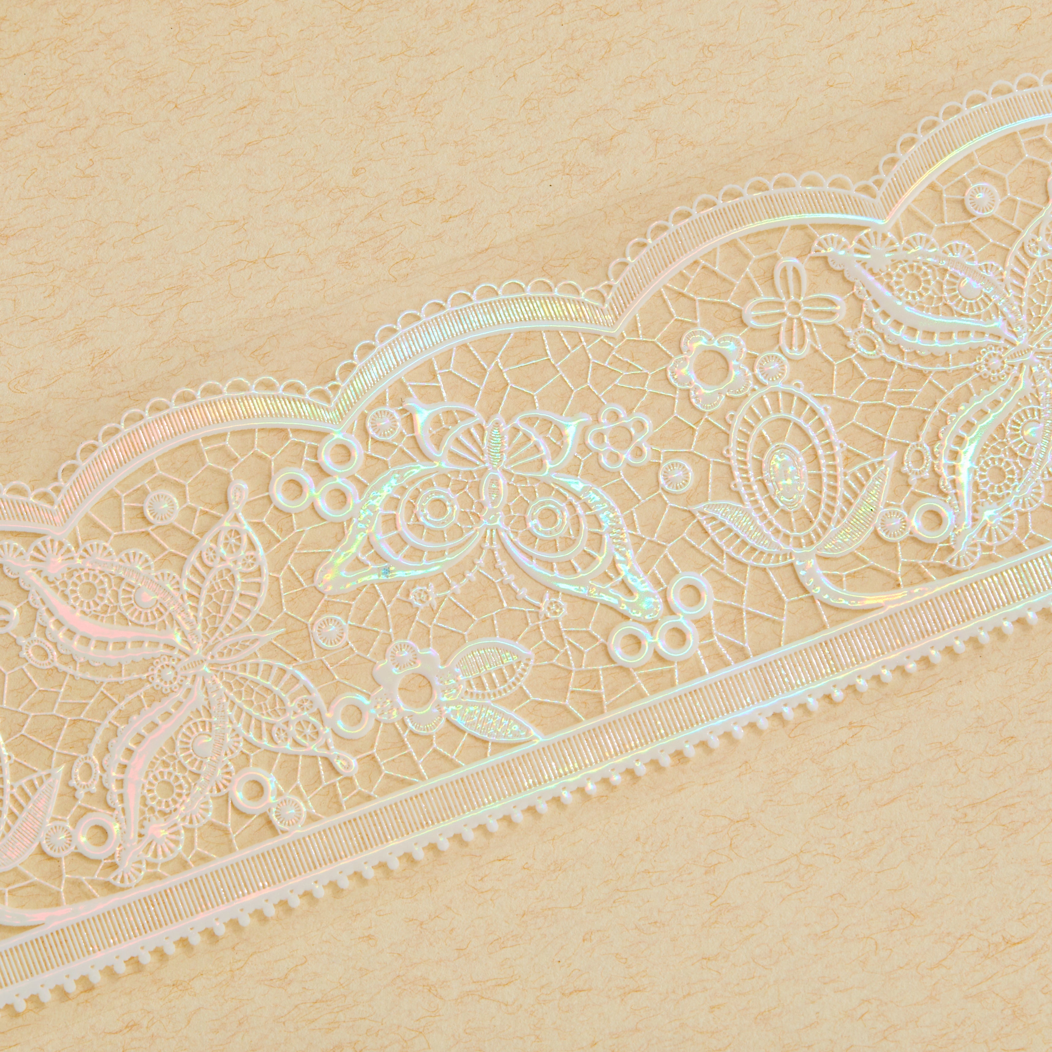 Butterfly Lace Washi / PET Tape | White & Black – Shiimmer