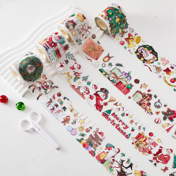 Christmas Time Washi / PET Tape | Scene & Gifts & Tree & Decorations