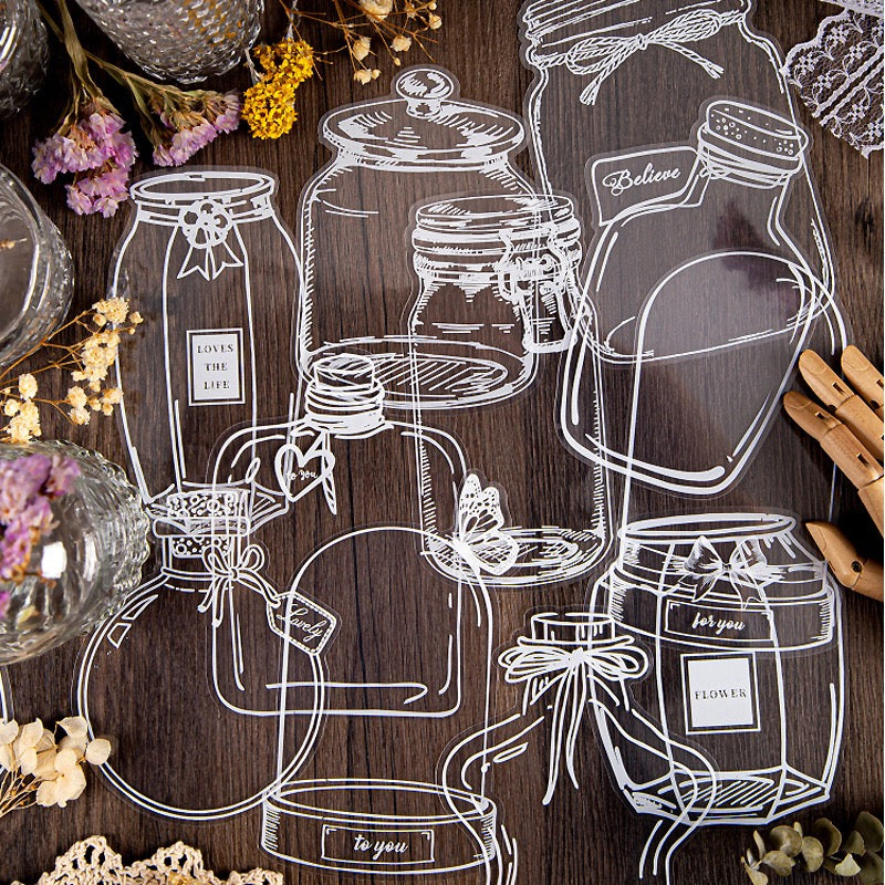Adorning Sticker - Various Bottles PET Sticker – Shiimmer