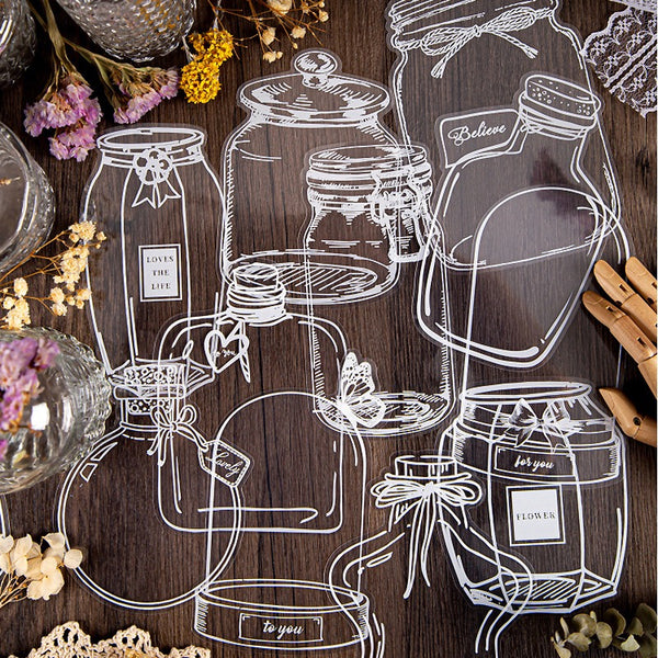 Adorning Sticker - Various Bottles PET Sticker