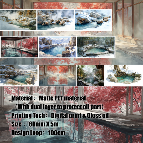 Hot Spring Scenes - PET Tape
