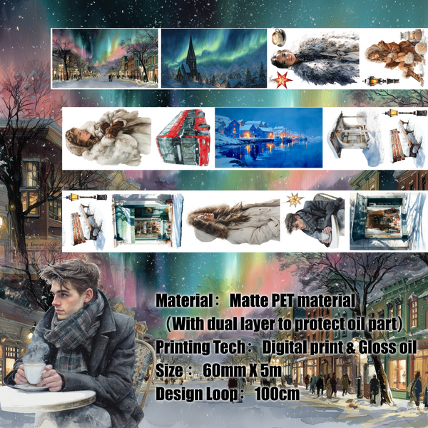 Neon Snow Trace - PET Tape