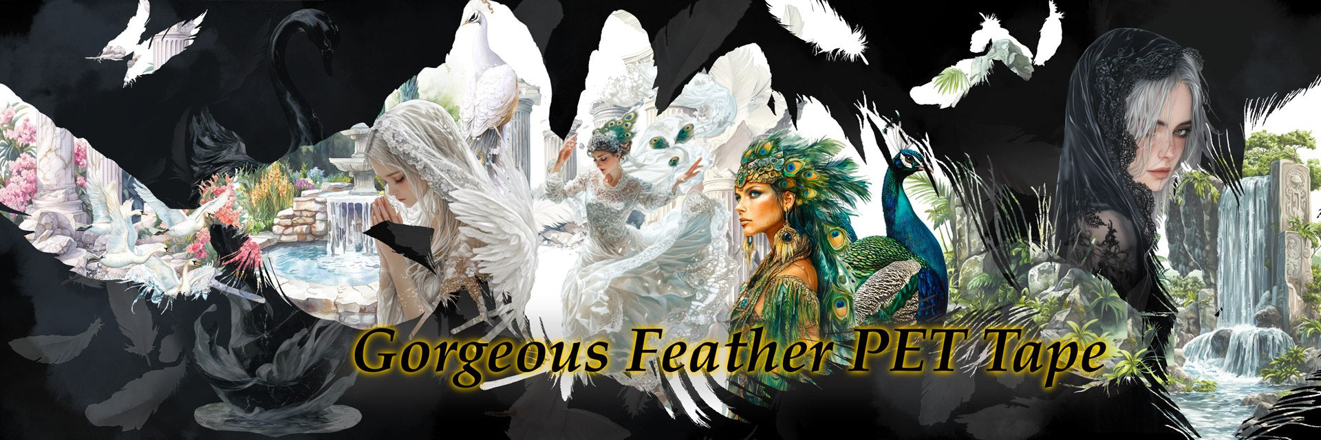 Gorgeous Feather Banner
