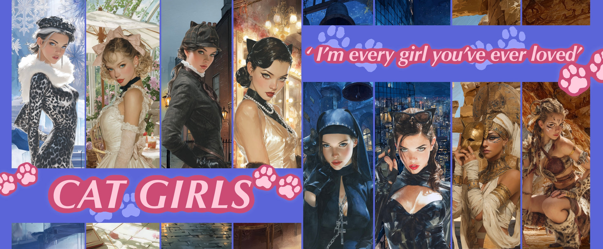Cat Girls Banner